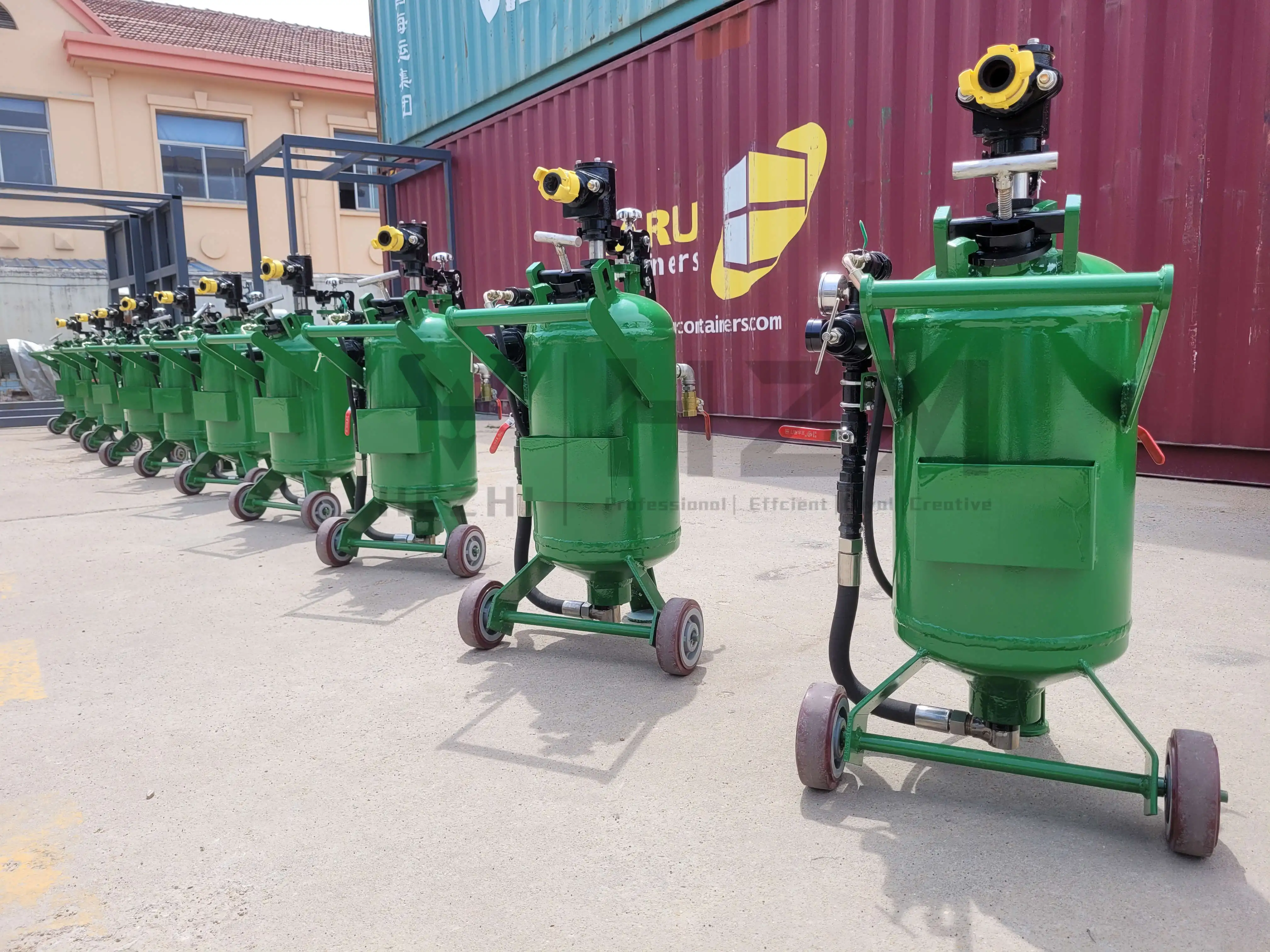 Portable dustless water wet Sand Blasting Machine, Sand Blaster Pot