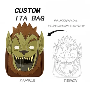 Custom Fierce Lion Shape Ita Bag Manufacturer Custom Ita Bag Make Your Own Design Bag