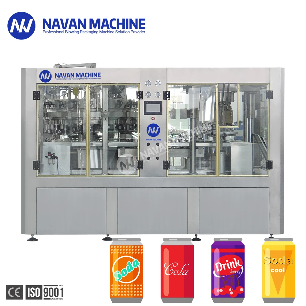 China Maker's Flexible CSD Filling Machine Energy Drink Can Filling Line for Food & Beverage for Plastic Bottle Packaging factory