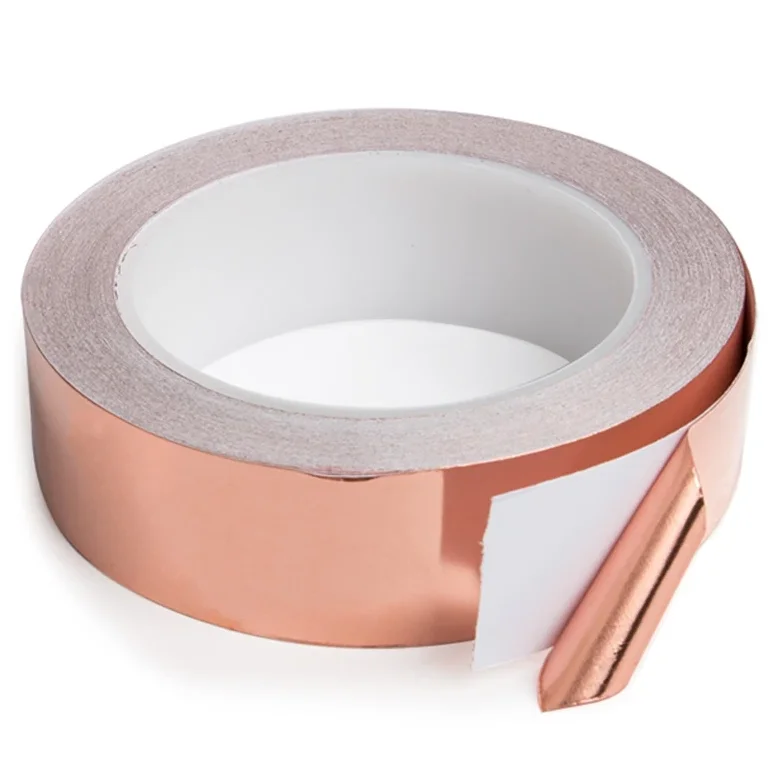 Black Back Conductive Copper Foil Adhesive Tape Suppliers For Stained ...