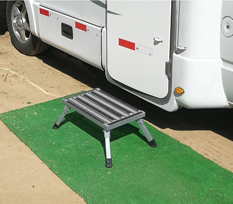 Aluminum Rv Folding Step Stool Step Stool Trailer Rv Folding Waterproof