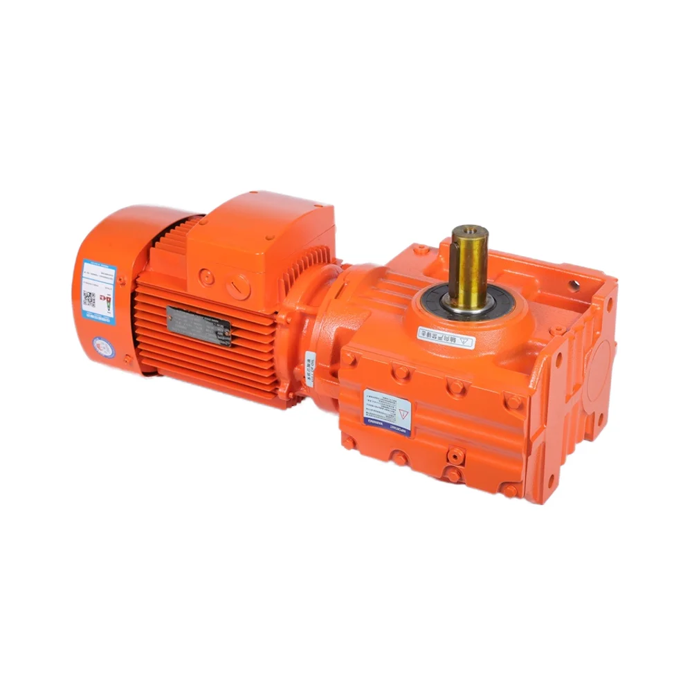 High Precision S Series Reducer Spiral Bevel Helical Speed Reduction Drive Worm Gearbox