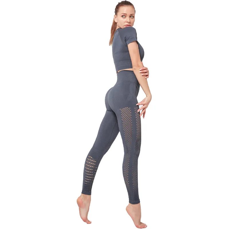 [Amostra grátis] Yoga Pants Set Apparel Processing Services Slight Customize Womens Leggings Seamless