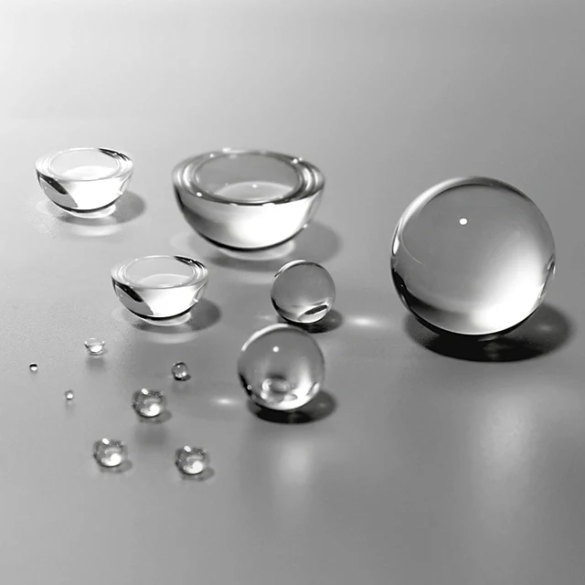 1-2.5mm 1-10mm Sapphire Optical Ball Lens Bk7 Crystal Glass Optics Half Ball Lenses for Endoscopes
