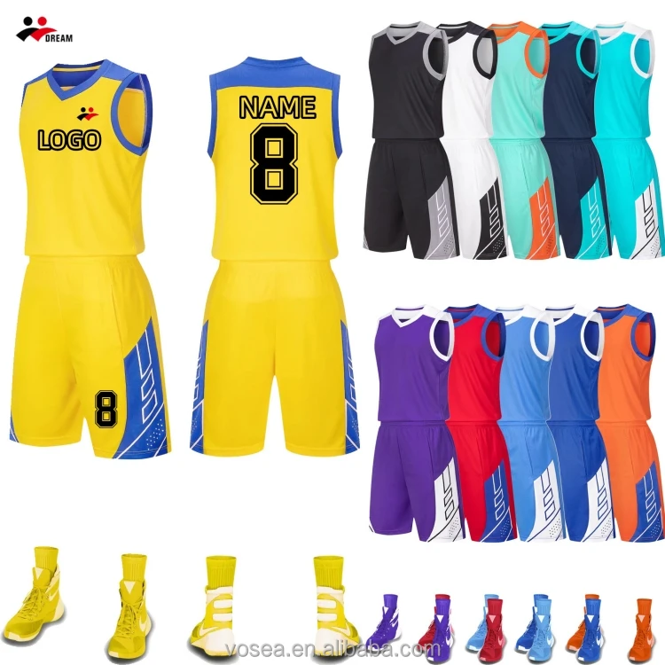 Custom Men Kids Youth Basketball Jerseys Printed Reversible Mesh Blank
