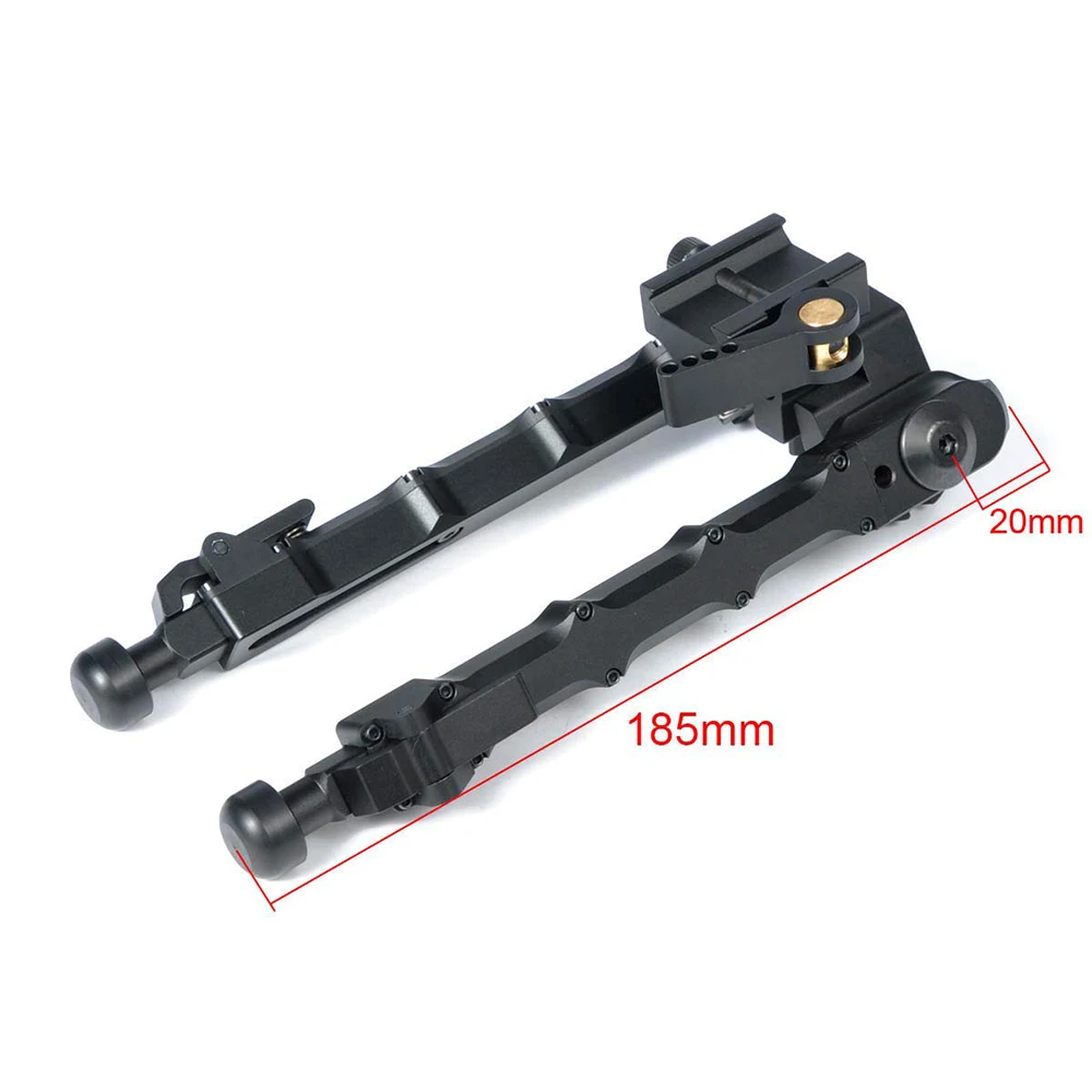 Adjustable 360 Degree Rotation Retractable Two Legged Bracket Metal Bamboo V9 Tripod Tactical Bipods