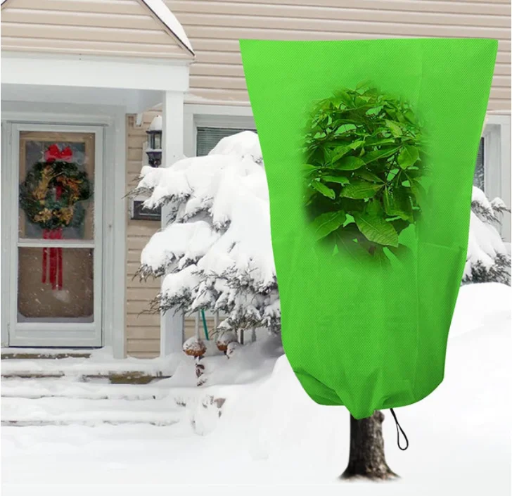 Reusable Freeze Protection Plant Protector Bag Drawstring Design with Plant Fiber for Plants Trees Shrubs