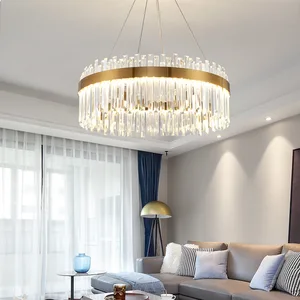 Wholesale Creative Indoor Lighting Living Room Crystal Lamp European Colorful Chandeliers