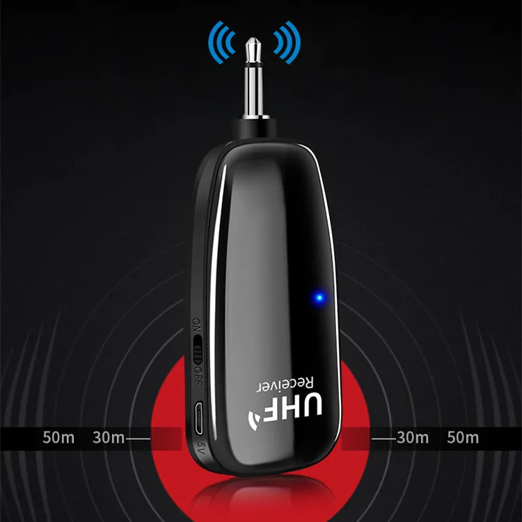 UHF サックスマイク ワイヤレスマイクシステム クリップオン 楽器用