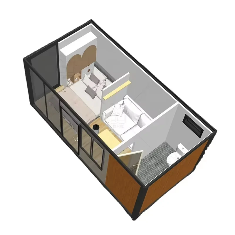 Factory Modern Low Cost Prefab Container Garage Flat Pack Insulated Structure Design Prefabricated Earthquake Proof Garage