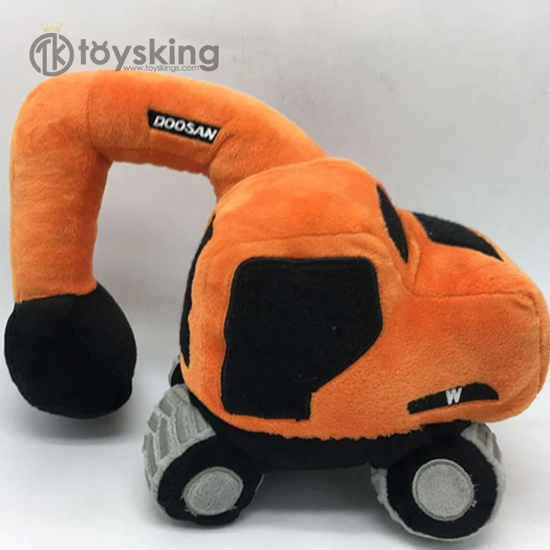 Doudou Peluche Pelleteuse GYHWOFUL - 26x23 Cm - Jouet Construction Adorable Pour Enfants
