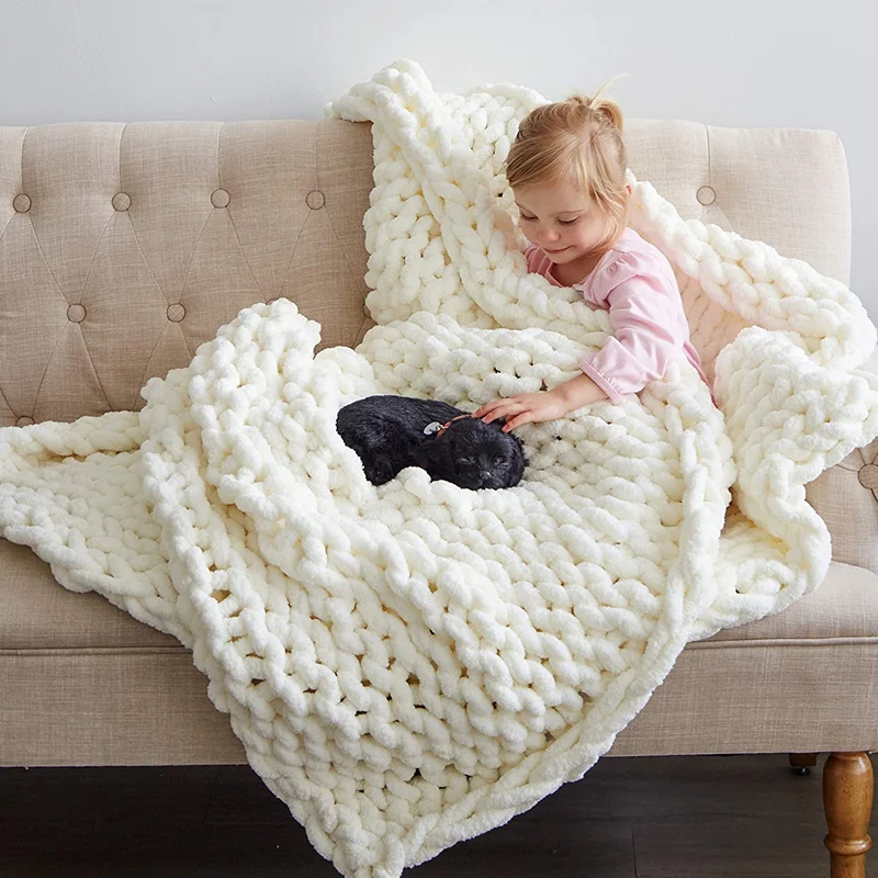 Blanket Big Chunky Soft Yarn Chunky Chenille Yarn For Blanket