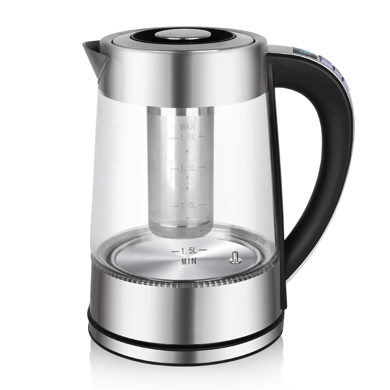 Intelligent Multifunctional Temperature Control Digital Led Electrical Smart Kettle Glass Teapot