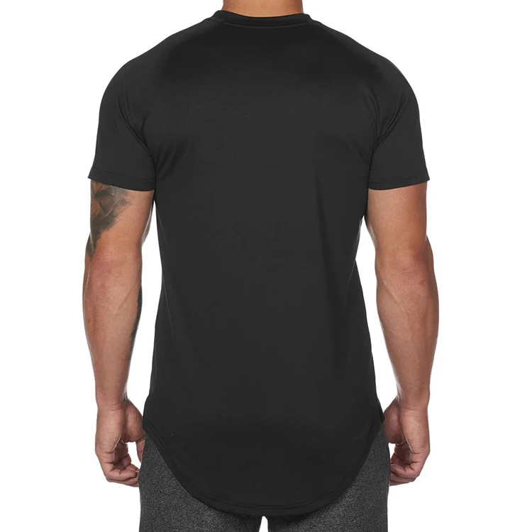 Custom Blank Camiseta Fitted Polyester Shirts Quick Dry Crewneck