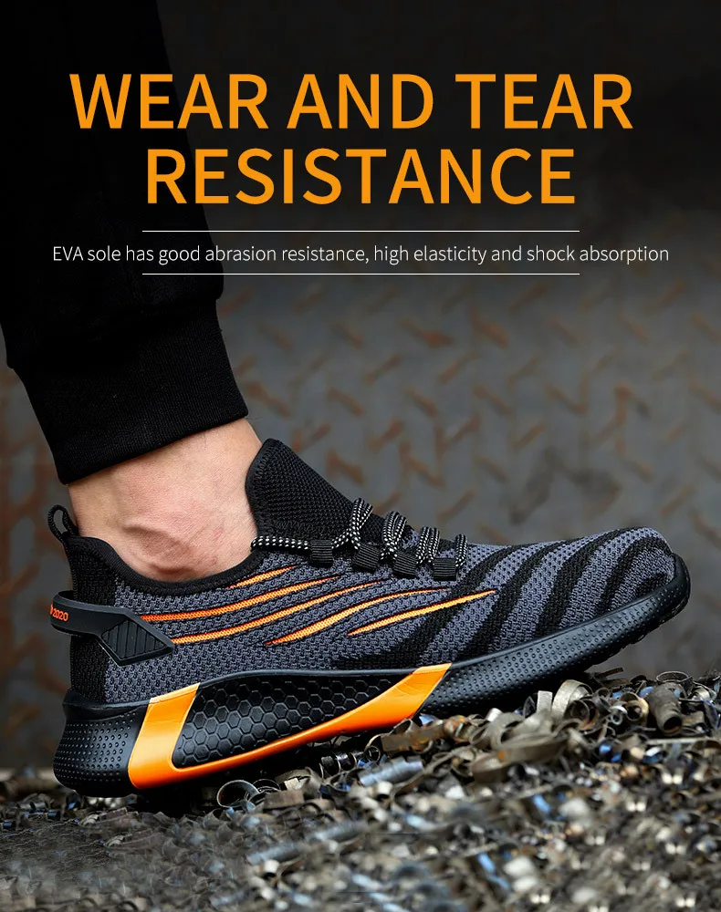 Manufacturers Wholesale Steel Toe Work Shoes Anti Smashing Anti ...