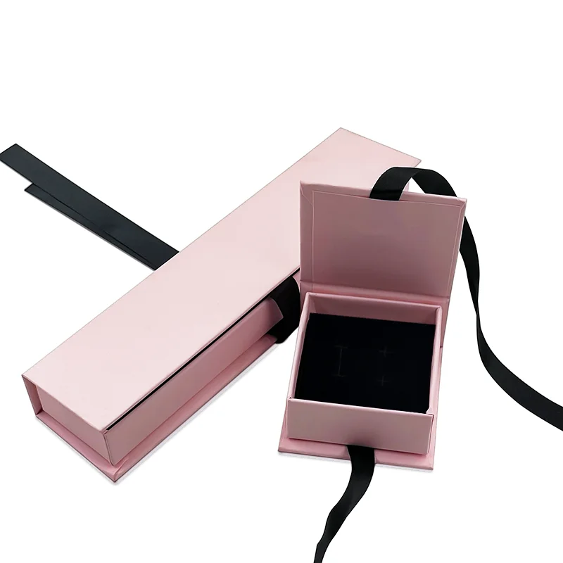 Роскошная упаковочная коробка для хранения ювелирных изделий с индивидуальным логотипом