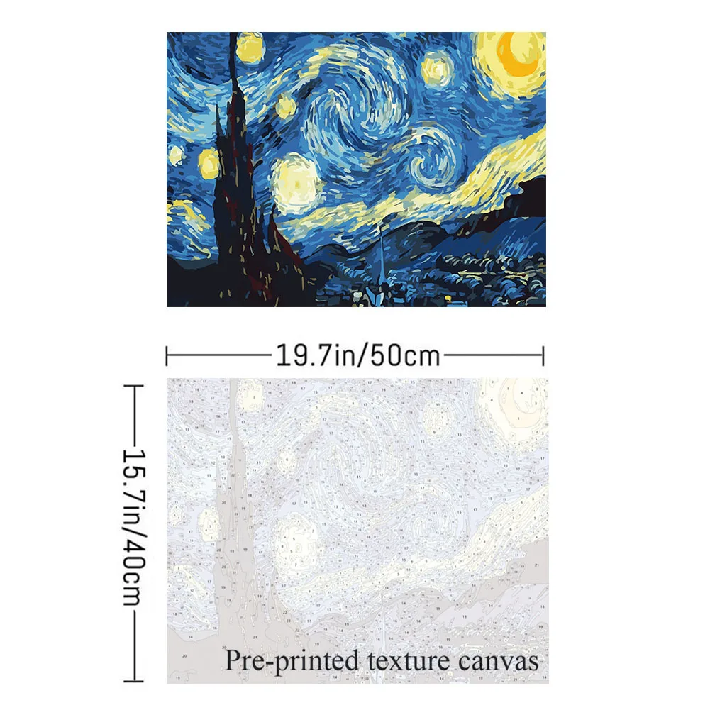 Custom Diy Oil Painting Paint By Number Kit Adult Painting By Numbers Canvas Drawing With