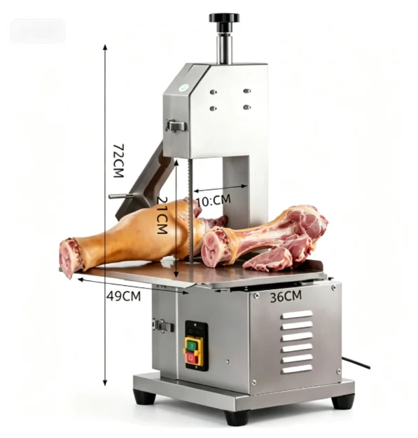 TEBAK Specialized Automatic Bone Saw Cutting Machine, Commercial Stainless Steel Frozen Meat Processing Equipment