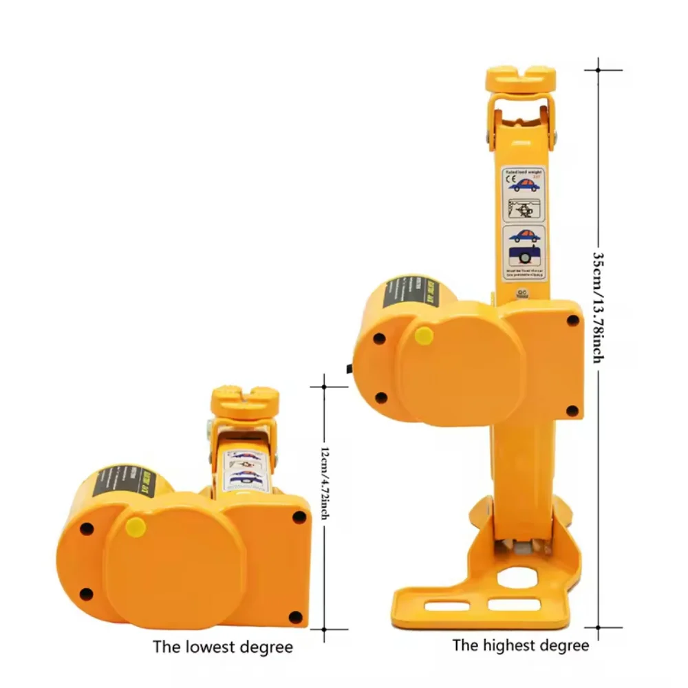 3Ton Lifter Car Low Profile Level Portable Small Manual Auto Scissor Jack