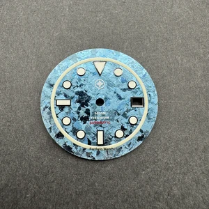 Custom Made Watch Dial With Super Luminous Dial Markers OEM Design Crystallized Titanium  Watch Dial And Parts Manufacturer