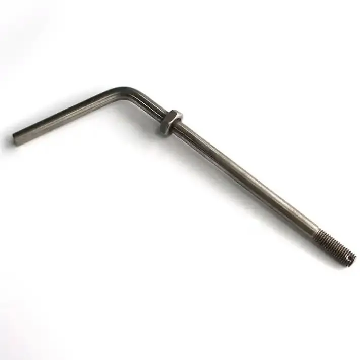 High Quality J Bout Electrical Ground Bolt Hoge Kwaliteit L-Shape Bolt with Plain Finish Made of Steel
