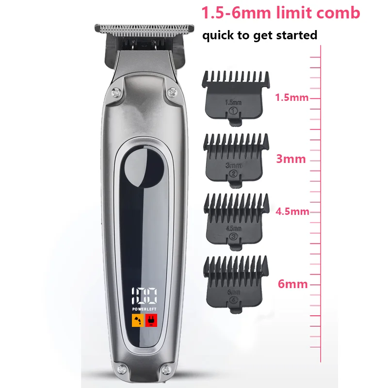 VOAUN V-839 Hair Clippers for Men-Cordless USB Rechargeable Barber Clippers for Hair Cutting Professional Barber Kit Household