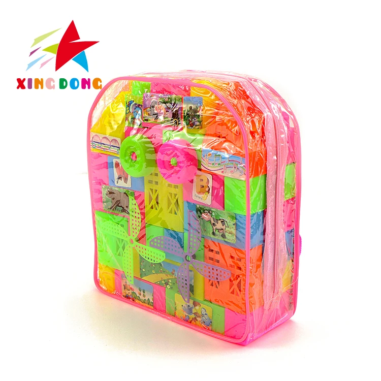 2020  HOT Sell Educational Toys Eco-friendly Non-Toxic Plastic Food Grade Material Building Blocks