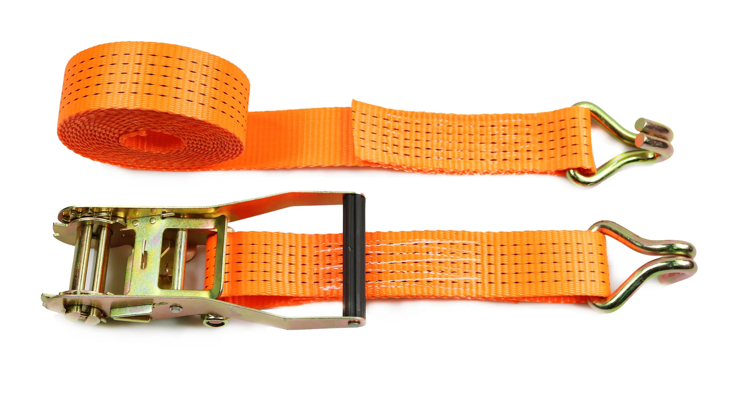 Heavy Duty 2 Inch bing 5t Plastic Handle Ratchet Tie Down Strap With