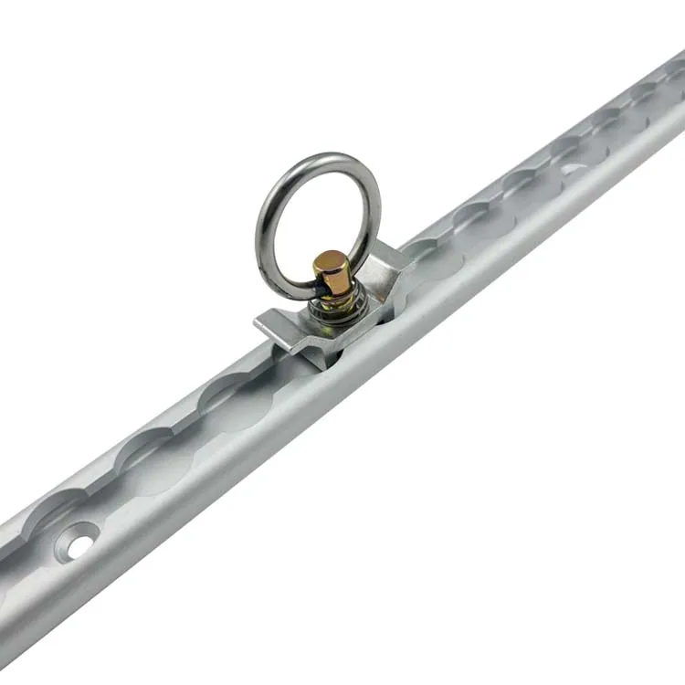 L-Track Anchor Point Tie Down Logistic L Track Cargo Rail Wider Aluminum Base Single Stud Fitting with Stainless Steel O Ring manufacture