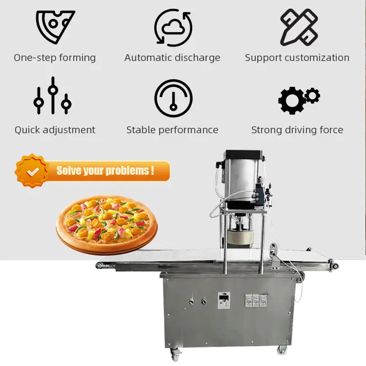 Factory Direct Sales Automatic Mini Pizza Making Machine Maker Oven Dominos Pressing Pastry Pres Manual Dough Pour