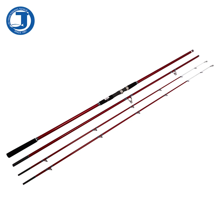 4 Section Full Fuji Components Solid Carbon Fiber Fishing Surf Rod