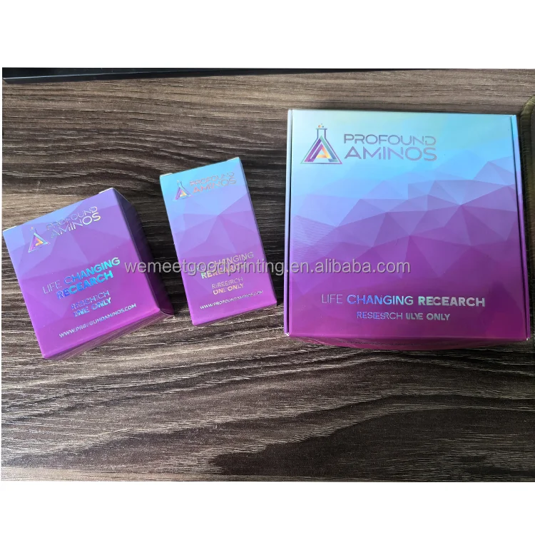 2025 New Design Customized Hologram Box Gh Vial Packaging 2ml/3ml Vials Box for 10 Bottles