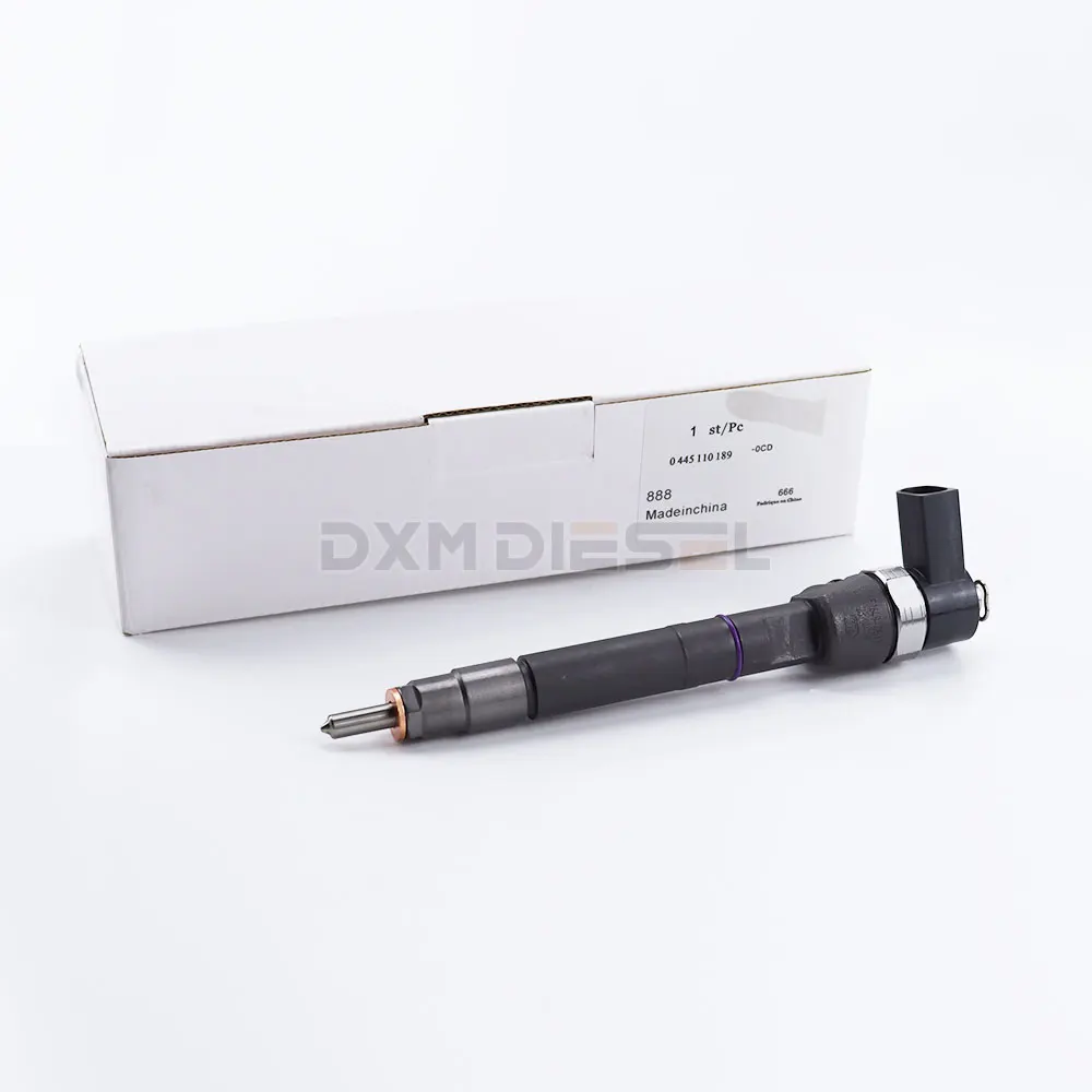 DXM Original New Injector A6110701687 0445110189 Common Rail Fuel Diesel Injector for Mercedes Sprinter 314 2.7cdi 2005