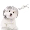 Peluca Bob plateada con flequillo para perros