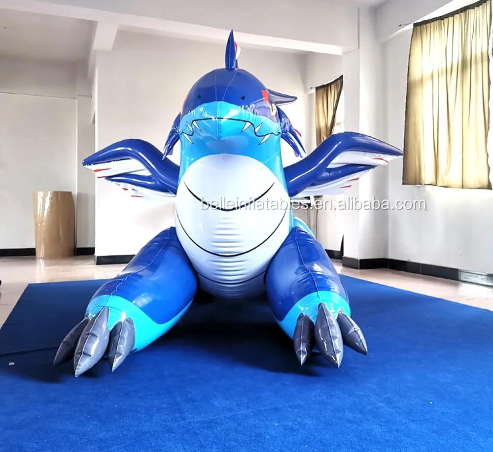 Inflatable Blue Dragon - High Quality & Customizable