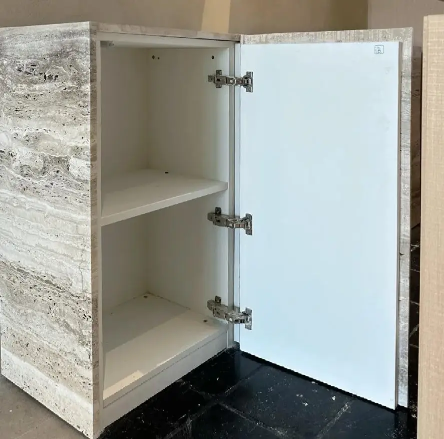 product customizable wabi sabi style natural travertine cabinets indoor kitchen and bathroom marble cabinets-8