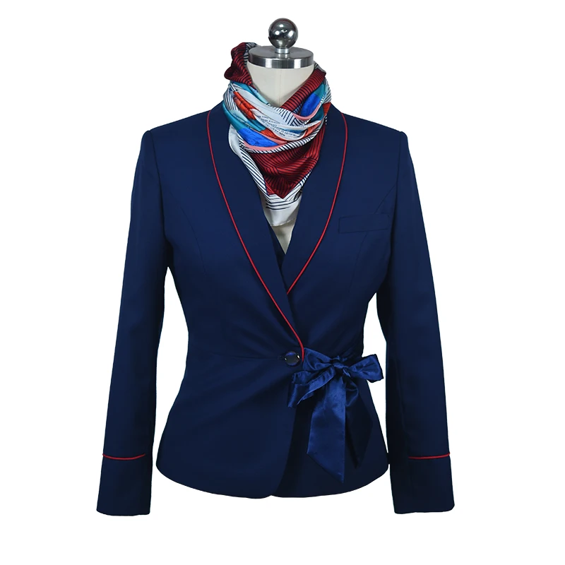 JXKRSZF Custom Factory Service Uniforms for Airline Hotel Administrative Banking Insurance Industries