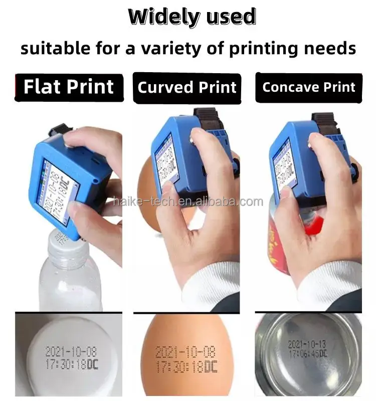 Mini Printer Handheld Inkjet Printer Hand Held Portable Ink Jet Printer for Box Logo Batch Code Printing