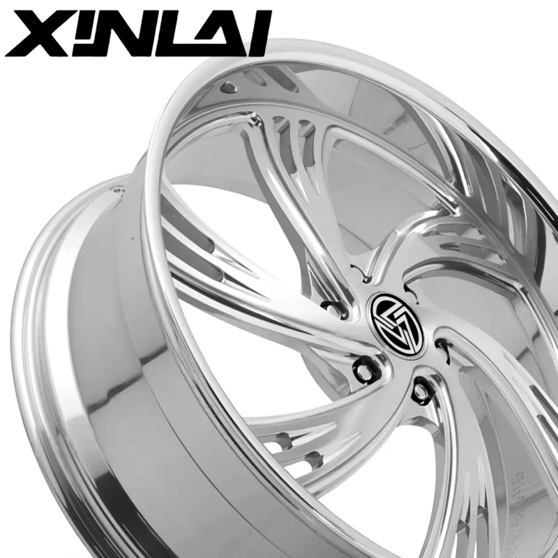 XL Custom Deep Dish Chrome Polish 6x139.7 20 22 24inch Monoblock Wheels Forged Wheels for Ford Chevrolet F1500 - Image 6