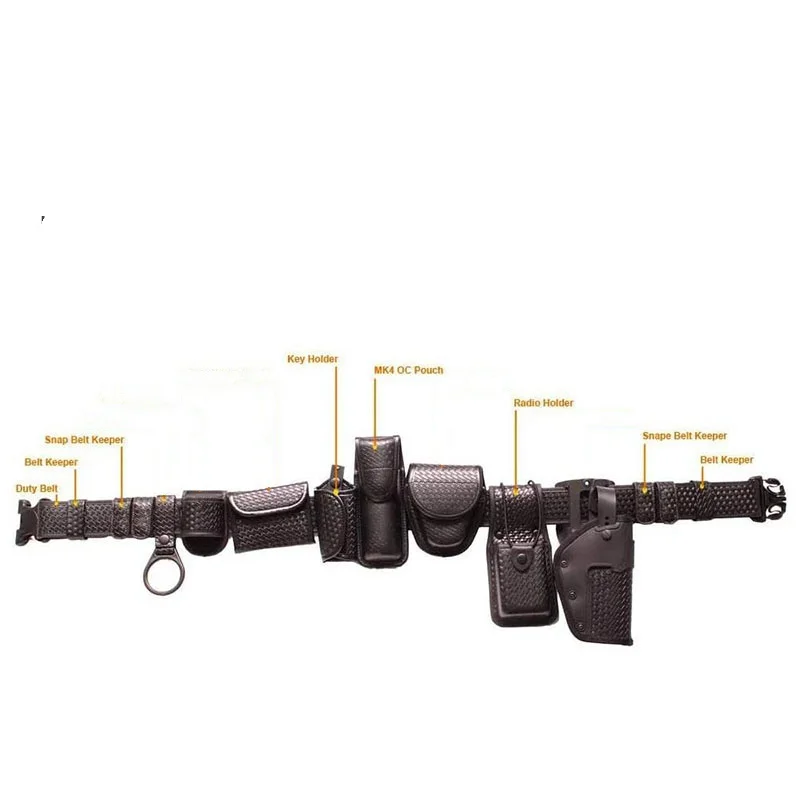 Lightweight Mountaineering Practical Duty Web Belt Adjustable Strap Duty Belt Rig Security Modular Duty Belts with Pouches