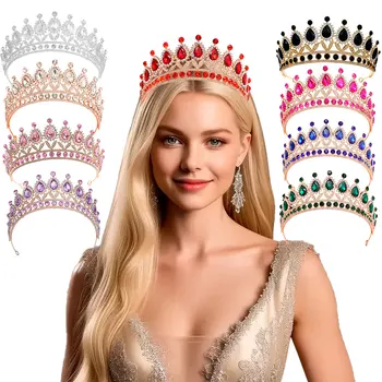 YACHEN Luxury Alloy Rhinestone Party Tiaras and Crowns for Women Wedding Birthday Party Crown Hair Accessories