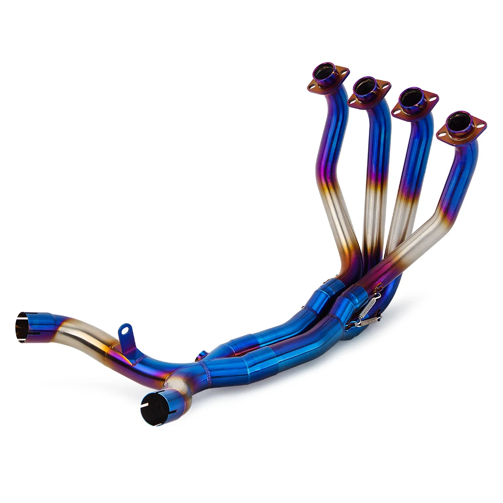 For Kawasaki Z1000 2010-2020 Exhaust System Modify Front Link Pipe Stainless Motorcycle Escape Blue Header Tube Compatible OEM