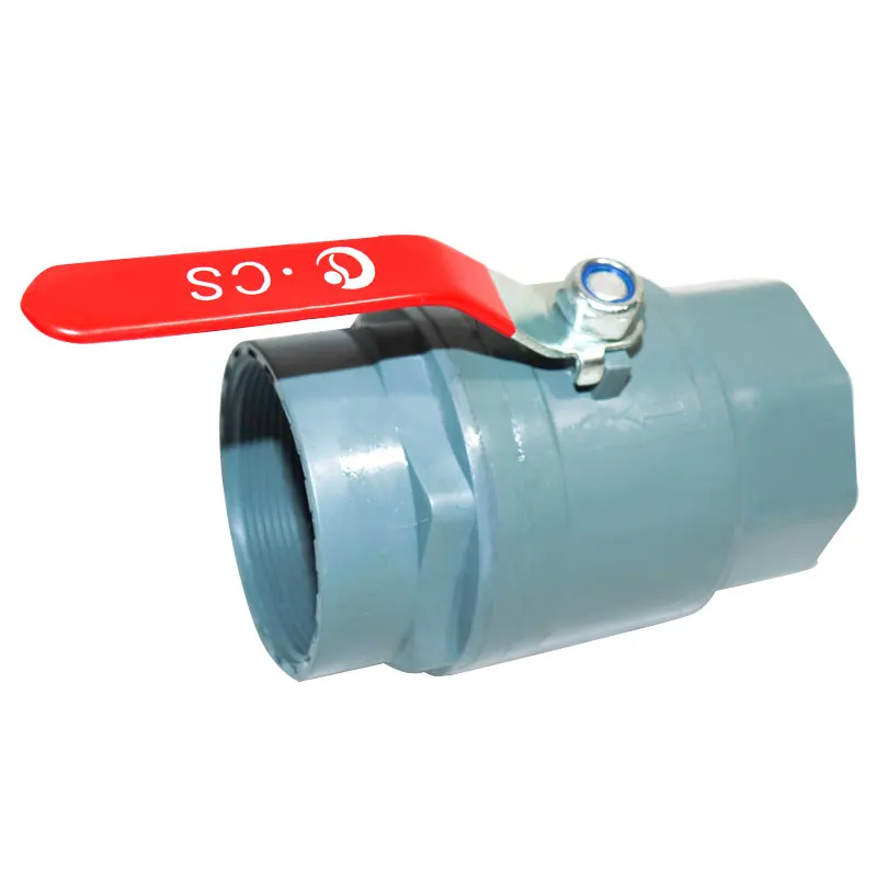 Agricultural Drip Irrigation System Fitting Pvc Ball Valve for Irrigation Plastic Ball Valve Brass