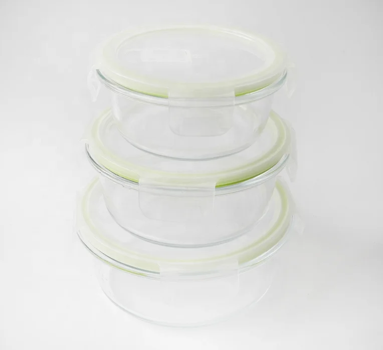Glass Food Storage Container With Locking Lid. Ideal for Storing Food, Vegetables or Fruits. Baking Casserole, Lasagna, Baking,