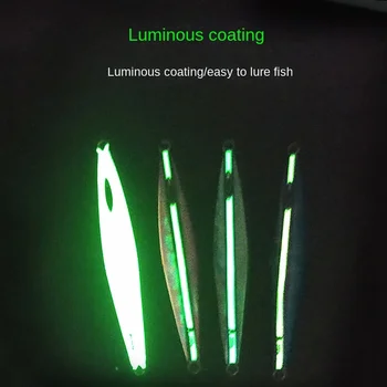 Lead Iron Plate Metal Jig Fish Lure for Sea Fishing Glow-in-the-Dark Laser Bionic Artificial Bait No Hooks – Metal Jig – view 5