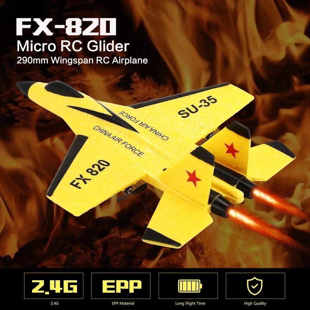 ホットセールFX-820 SU-35 RC飛行機男の子おもちゃ4方向飛行固定
