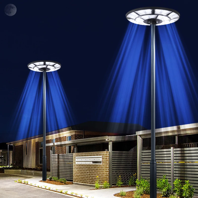 500w 1000W Sensor Remote Control Solar Cell ufo Street Light Led Garden Light