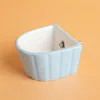 Blue hanging cage small pet bowl-upgraded iron plate screws