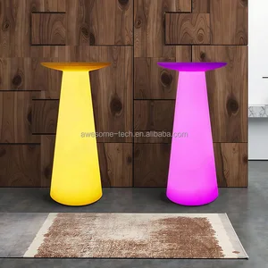 Factory New 16-Color Change LED Light Bar Cocktail Table Luxury Party Furniture for Home Events Malls Gardens