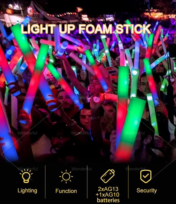 Customizable LED Sticks - Perfect for Parties & Events